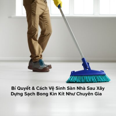 Bí Quyết & Cách Vệ Sinh Sàn Nhà Sau Xây Dựng Sạch Bong Kin Kít Như Chuyên Gia