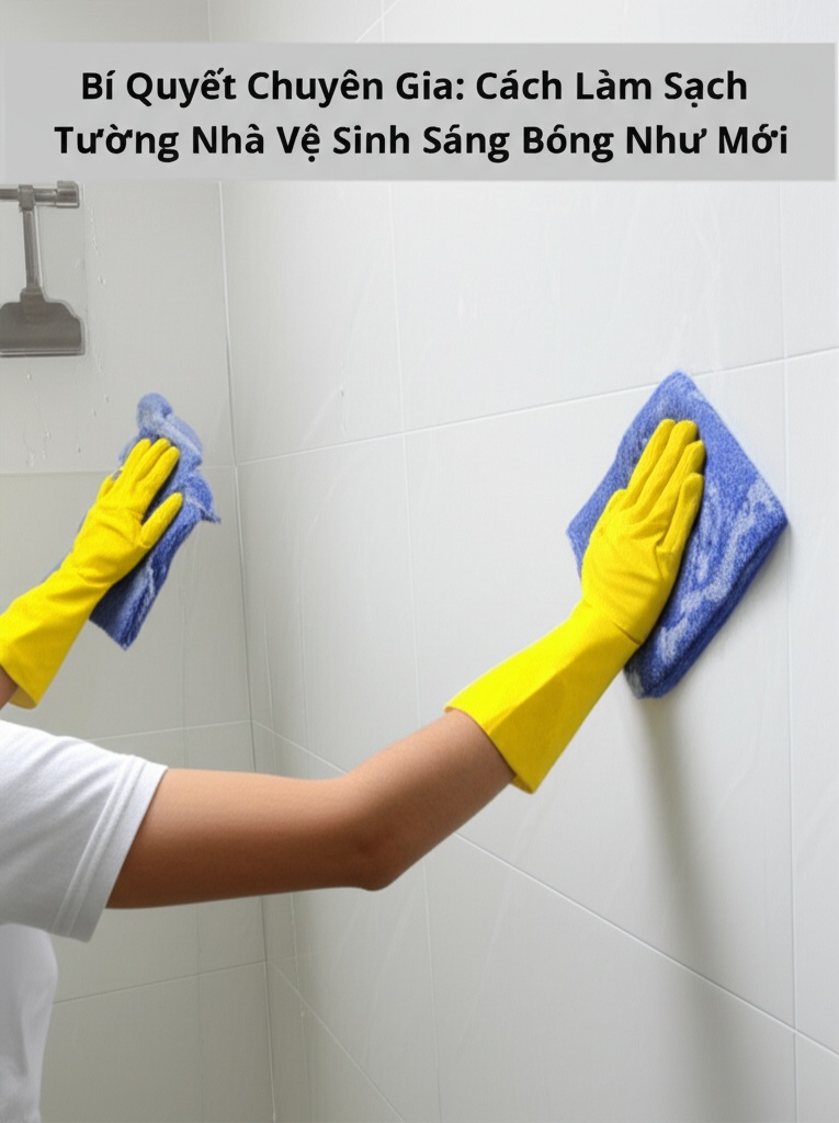 Hình minh họa cho bài viết: Bí Quyết Chuyên Gia: Cách Làm Sạch Tường Nhà Vệ Sinh Sáng Bóng Như Mới