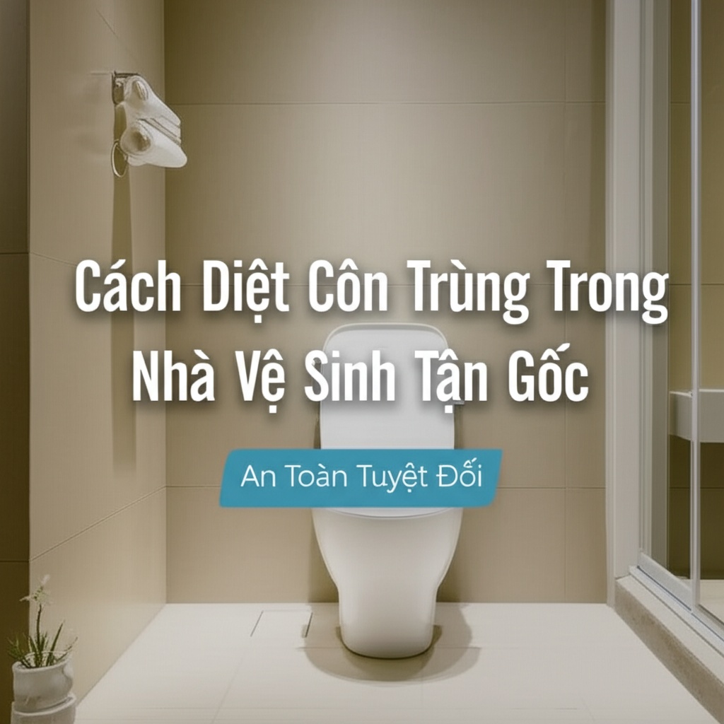 Hình minh họa cho bài viết: Cách Diệt Côn Trùng Trong Nhà Vệ Sinh Tận Gốc, An Toàn Tuyệt Đối