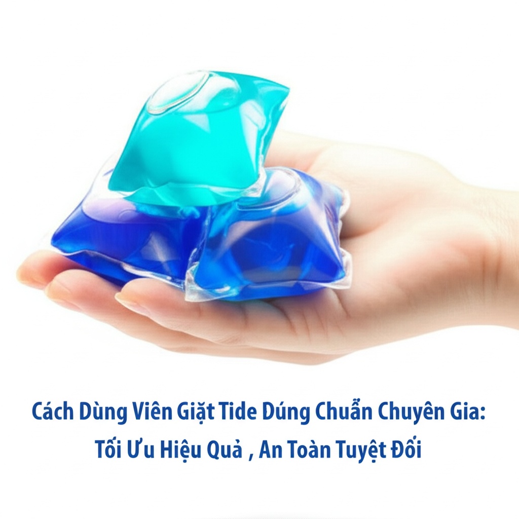 Hình minh họa cho bài viết: Cách Dùng Viên Giặt Tide Đúng Chuẩn Chuyên Gia: Tối Ưu Hiệu Quả, An Toàn Tuyệt Đối