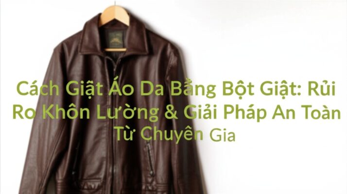 Cách Giặt Áo Da Bằng Bột Giặt: Rủi Ro Khôn Lường & Giải Pháp An Toàn Từ Chuyên Gia