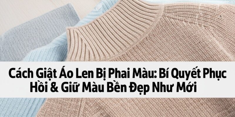 Cách Giặt Áo Len Bị Phai Màu: Bí Quyết Phục Hồi & Giữ Màu Bền Đẹp Như Mới