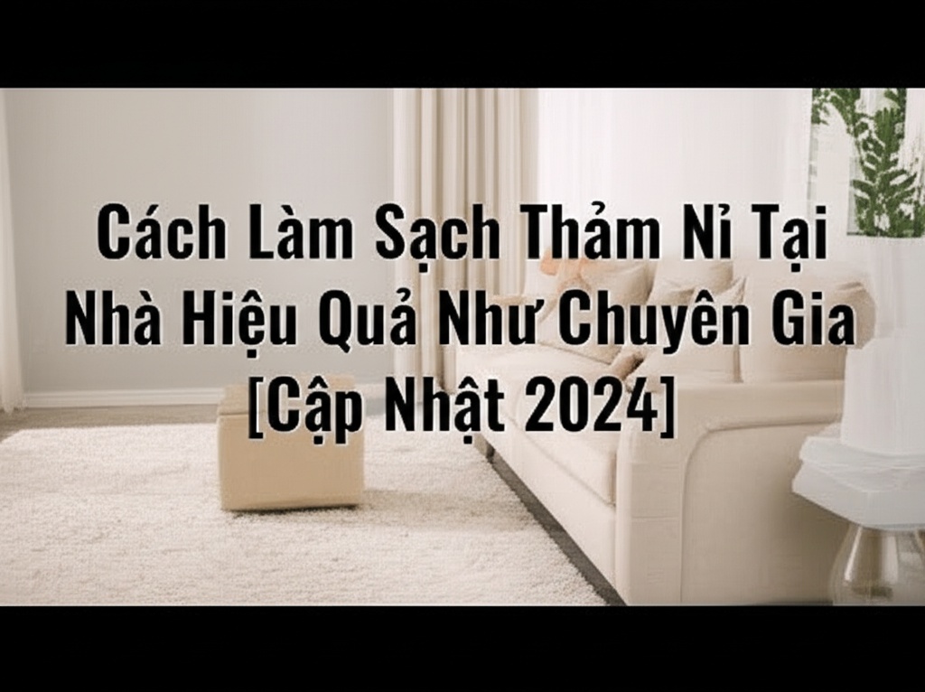 Hình minh họa cho bài viết: Cách Làm Sạch Thảm Nỉ Tại Nhà Hiệu Quả Như Chuyên Gia [Cập Nhật 2024]