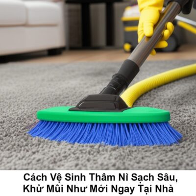 Cách Vệ Sinh Thảm Nỉ Sạch Sâu, Khử Mùi Như Mới Ngay Tại Nhà