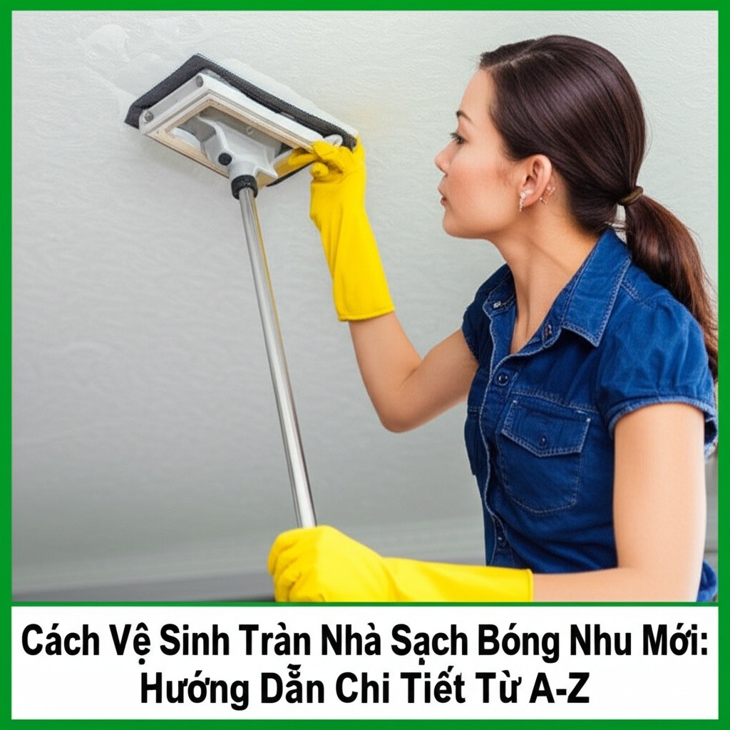 Hình minh họa cho bài viết: Cách Vệ Sinh Trần Nhà Sạch Bóng Như Mới: Hướng Dẫn Chi Tiết Từ A-Z