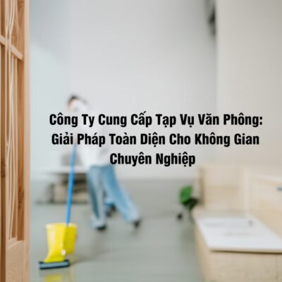 Công Ty Cung Cấp Tạp Vụ Văn Phòng: Giải Pháp Toàn Diện Cho Không Gian Chuyên Nghiệp