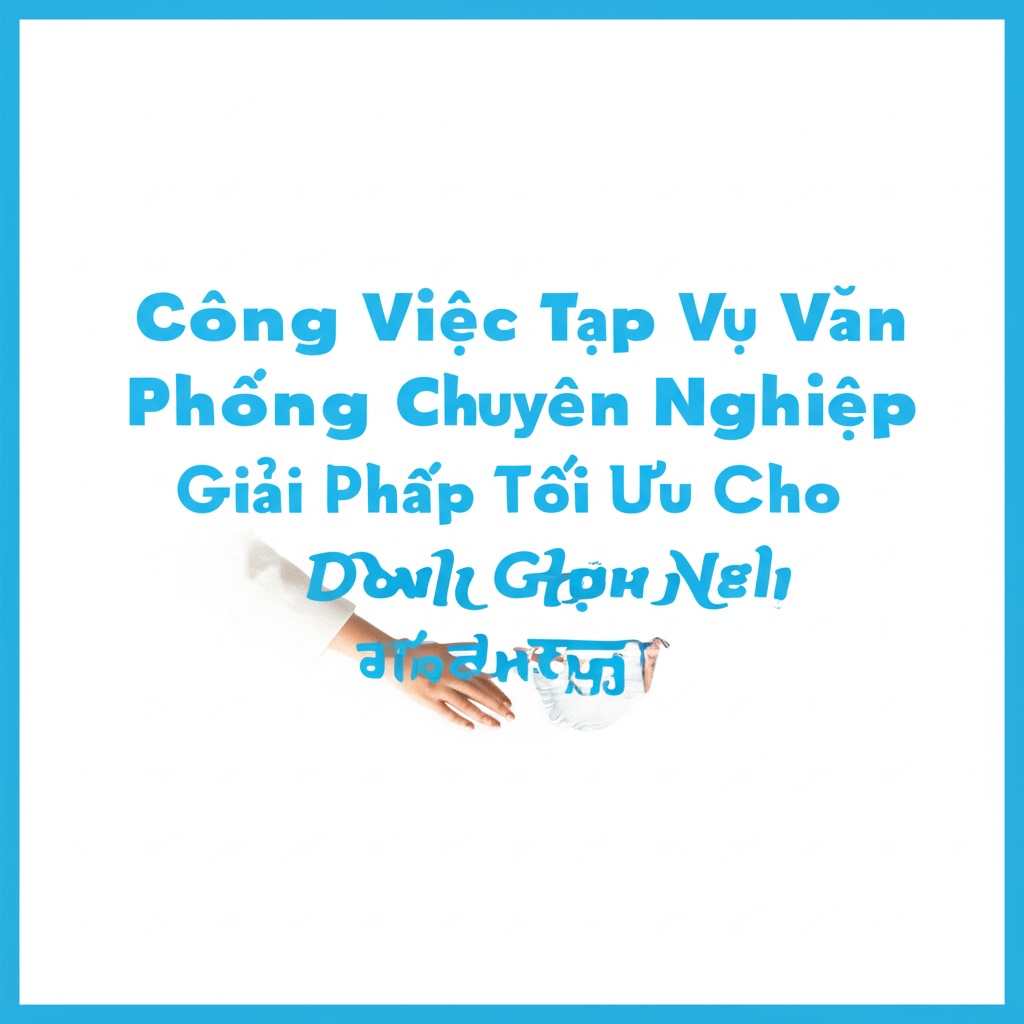 Hình minh họa cho bài viết: Công Việc Tạp Vụ Văn Phòng Chuyên Nghiệp: Giải Pháp Tối Ưu Cho Doanh Nghiệp Hiện Đại