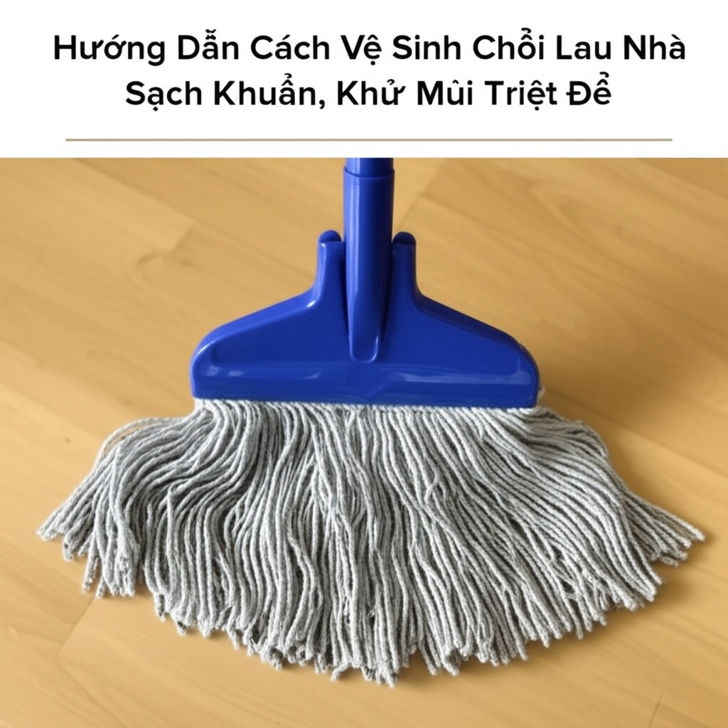 Hình minh họa cho bài viết: Hướng Dẫn Cách Vệ Sinh Chổi Lau Nhà Sạch Khuẩn, Khử Mùi Triệt Để