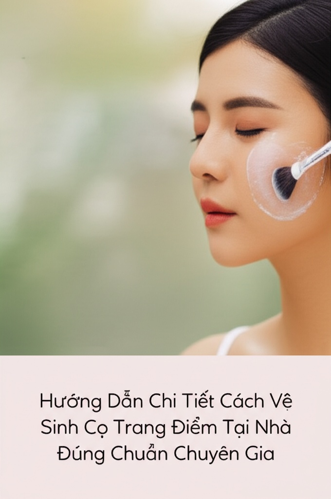 Hình minh họa cho bài viết: Hướng Dẫn Chi Tiết Cách Vệ Sinh Cọ Trang Điểm Tại Nhà Đúng Chuẩn Chuyên Gia