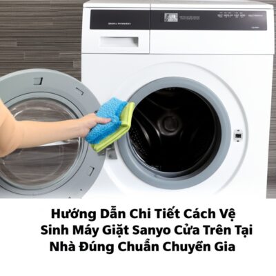 Hướng Dẫn Chi Tiết Cách Vệ Sinh Máy Giặt Sanyo Cửa Trên Tại Nhà Đúng Chuẩn Chuyên Gia
