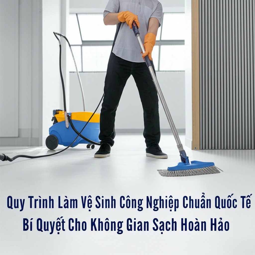 Hình minh họa cho bài viết: Quy Trình Làm Vệ Sinh Công Nghiệp Chuẩn Quốc Tế: Bí Quyết Cho Không Gian Sạch Hoàn Hảo